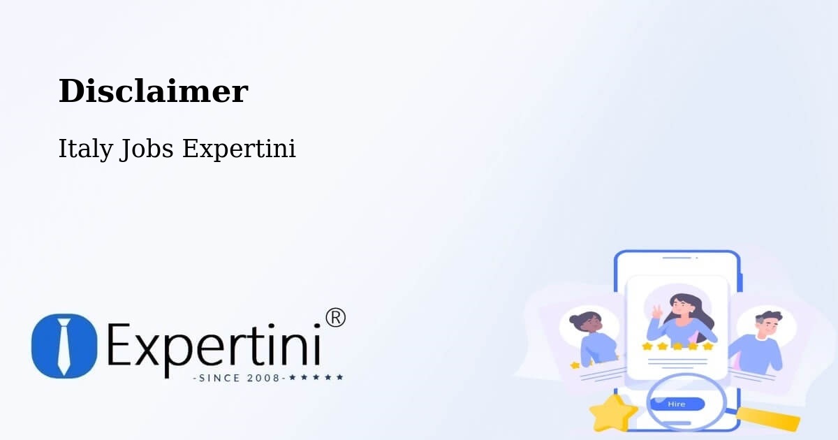 Disclaimer – Baronissi - Italy Jobs Expertini